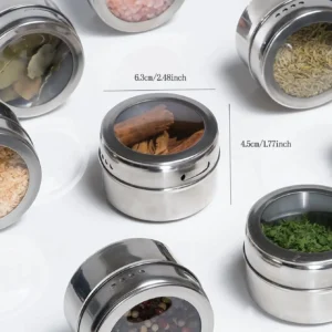 Magnetic Stainless Steel Spice Jar