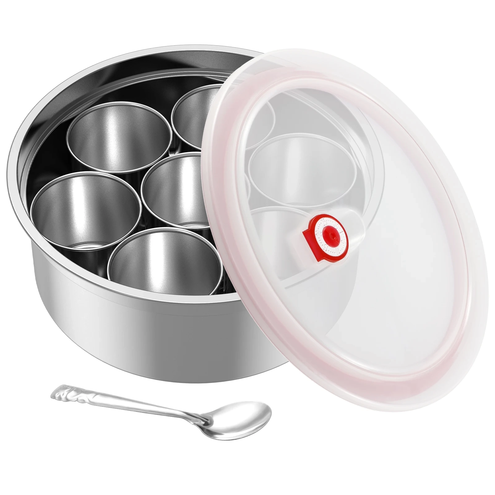 Stainless Steel 7-Compartment Spice Box Set - Image 7