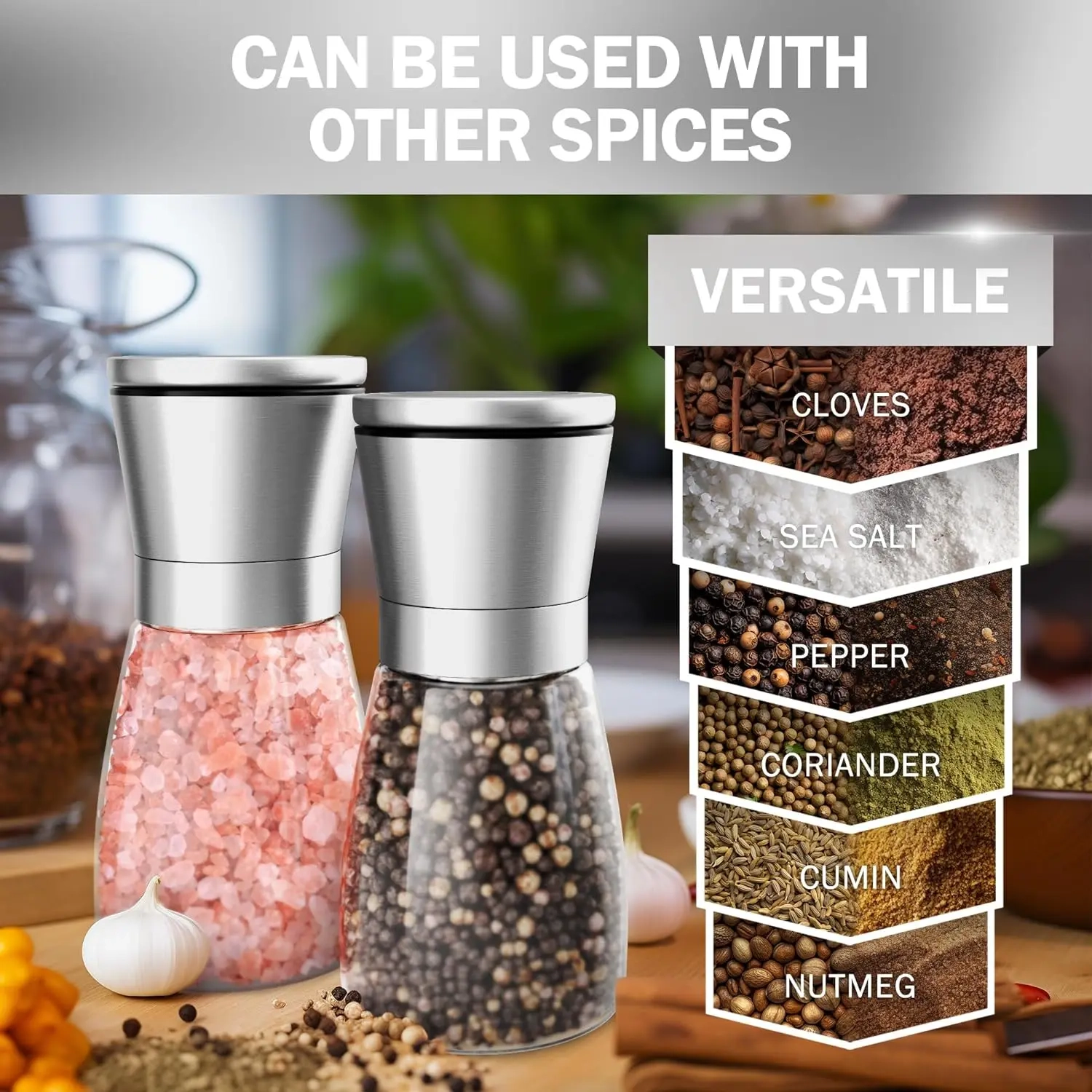 Manual Salt & Pepper Grinder - Image 3