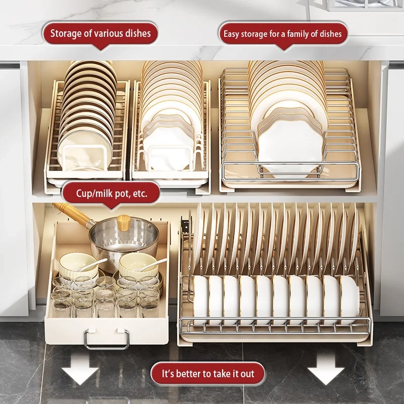 Pull-Out Under Cabinet Dish Rack - Image 2