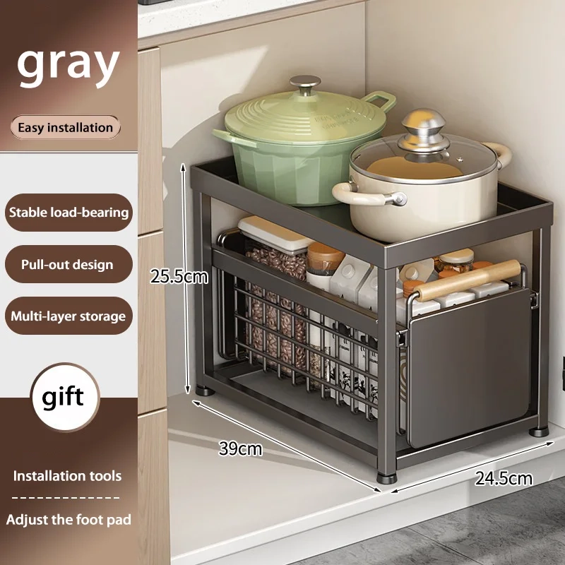 Sliding Under Sink Cabinet Organizer - Image 12