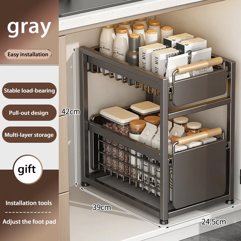 Sliding Under Sink Cabinet Organizer - Image 16