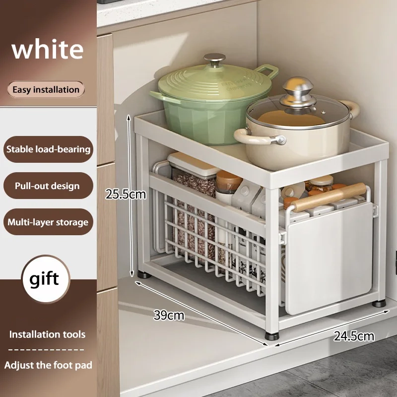 Sliding Under Sink Cabinet Organizer - Image 11