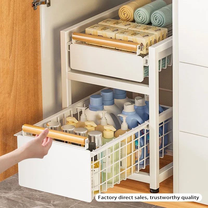 Sliding Under Sink Cabinet Organizer - Image 3