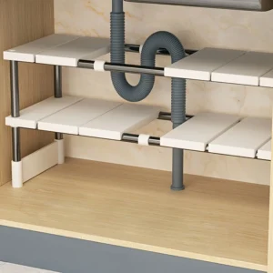 Adjustable Under Sink Storage Rack