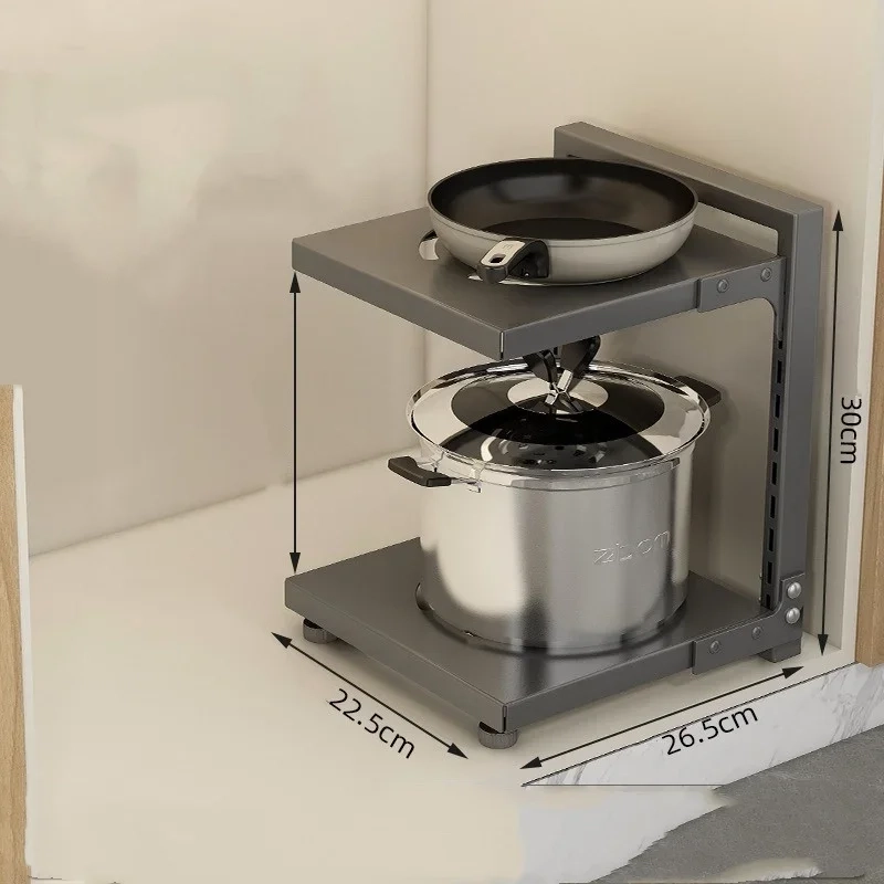 Multi-Layer Pot and Pan Storage Rack - Image 8