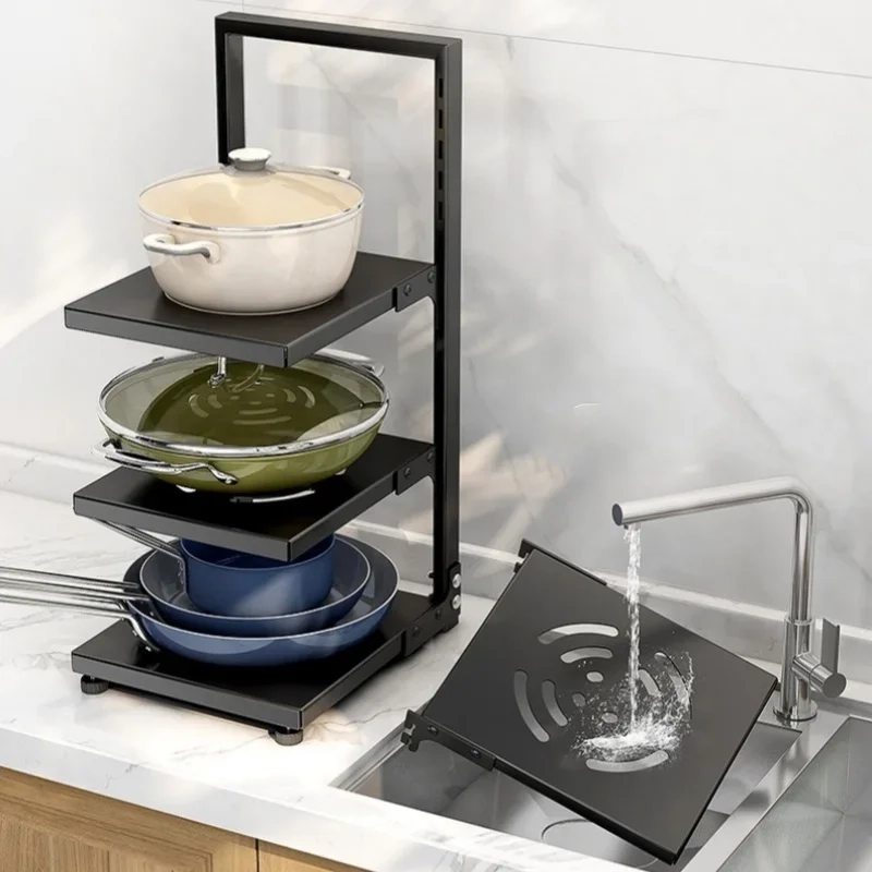 Multi-Layer Pot and Pan Storage Rack - Image 2