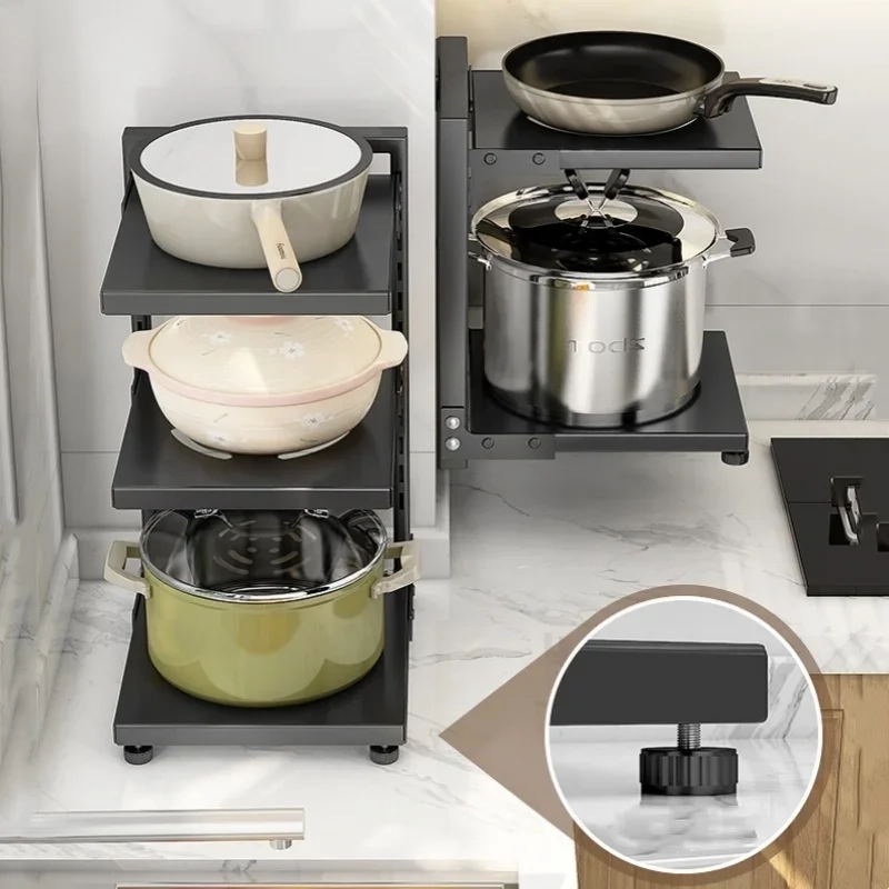 Multi-Layer Pot and Pan Storage Rack - Image 3