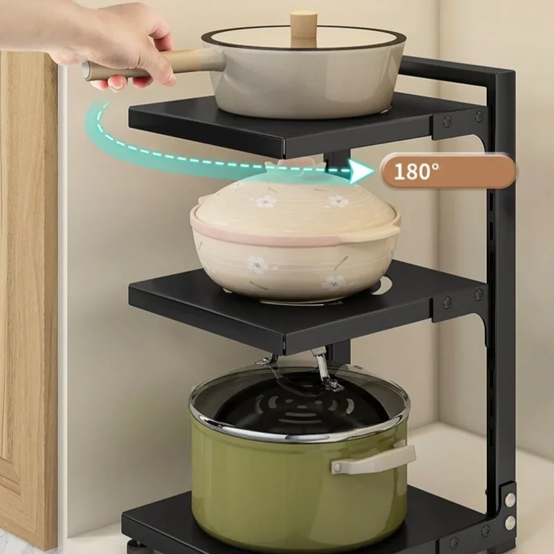 Multi-Layer Pot and Pan Storage Rack - Image 5