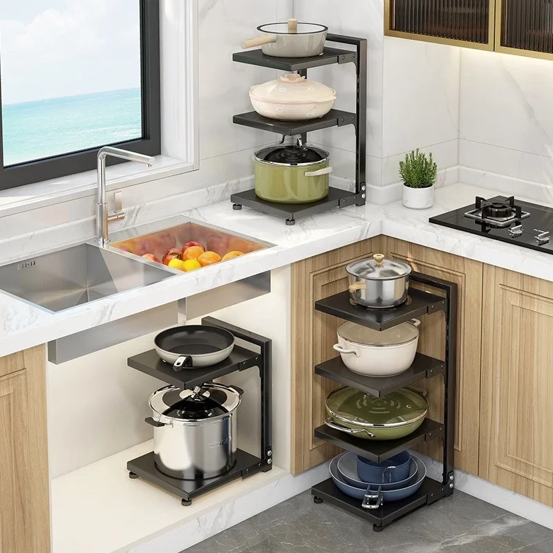 Multi-Layer Pot and Pan Storage Rack - Image 6