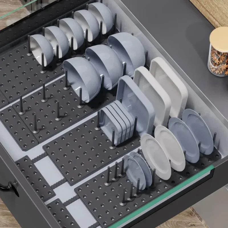 Adjustable Dish Drying Storage Rack