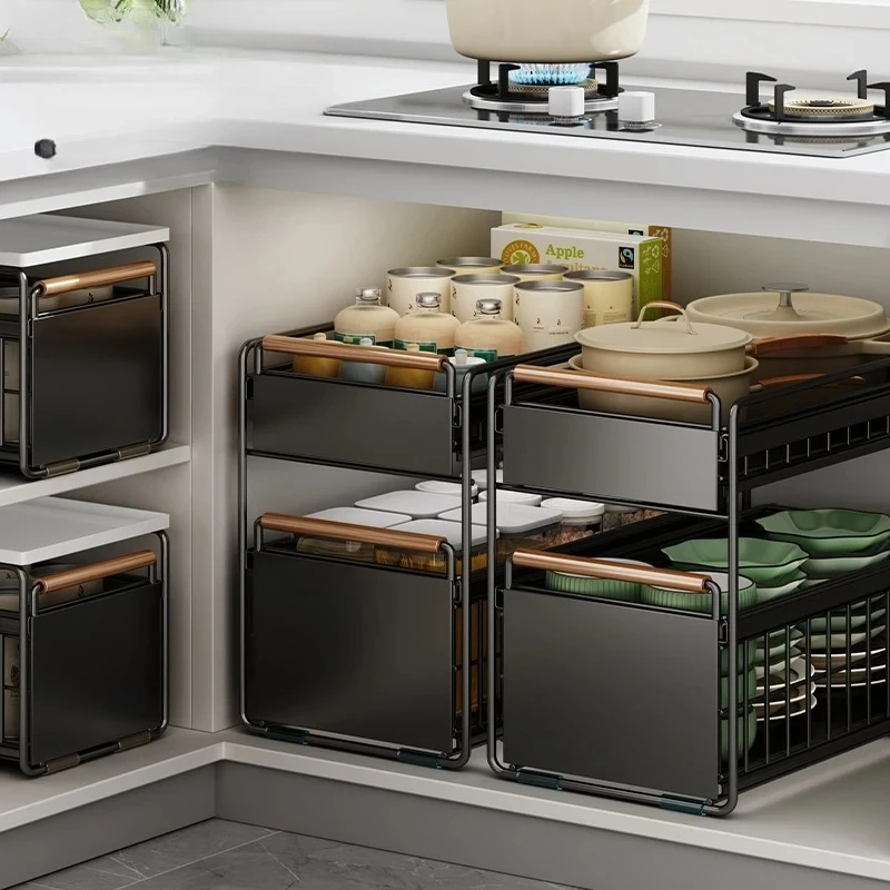 Adjustable Pull-Out Under Sink Organizer - Image 3