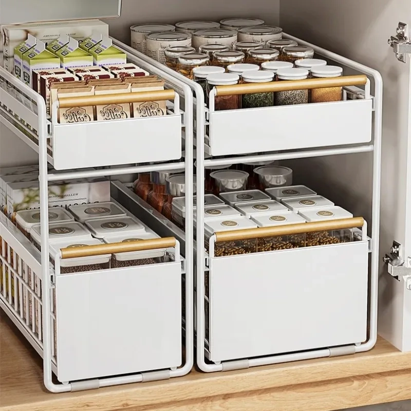 Adjustable Pull-Out Under Sink Organizer - Image 5