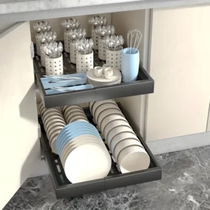 Expandable Pull-Out Cabinet Drawer Organizer
