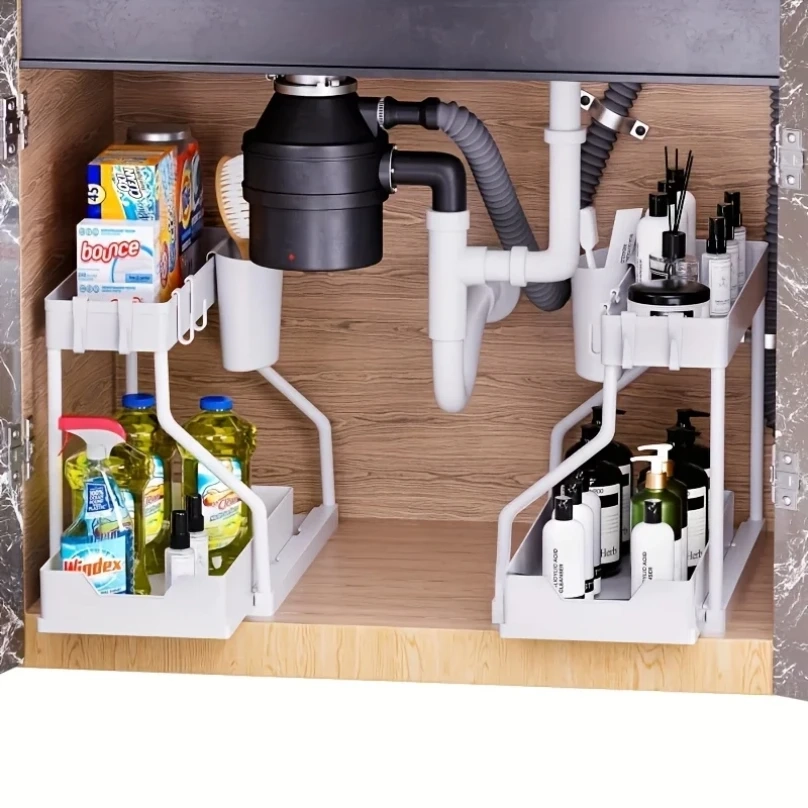 2 Tier Pull-Out Storage Box Organizer - Image 4