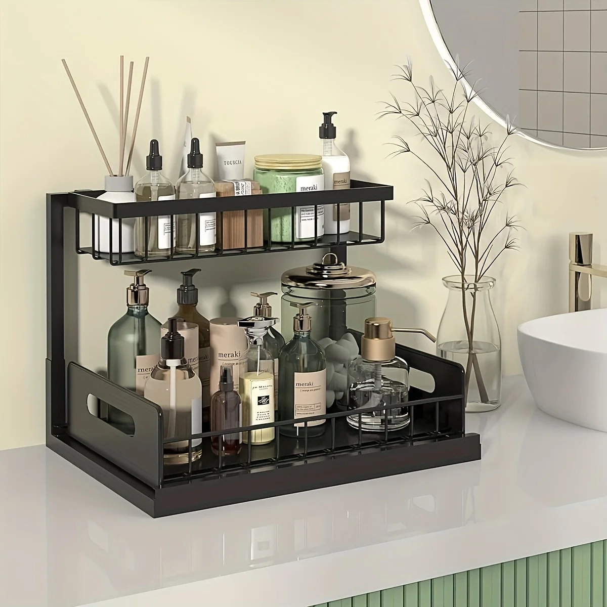 Sliding Under Sink Organizer Rack - Image 8