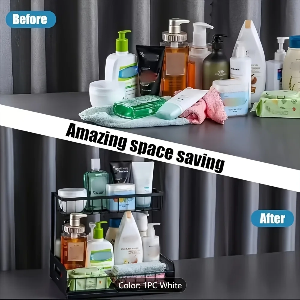 Sliding Under Sink Organizer Rack - Image 4
