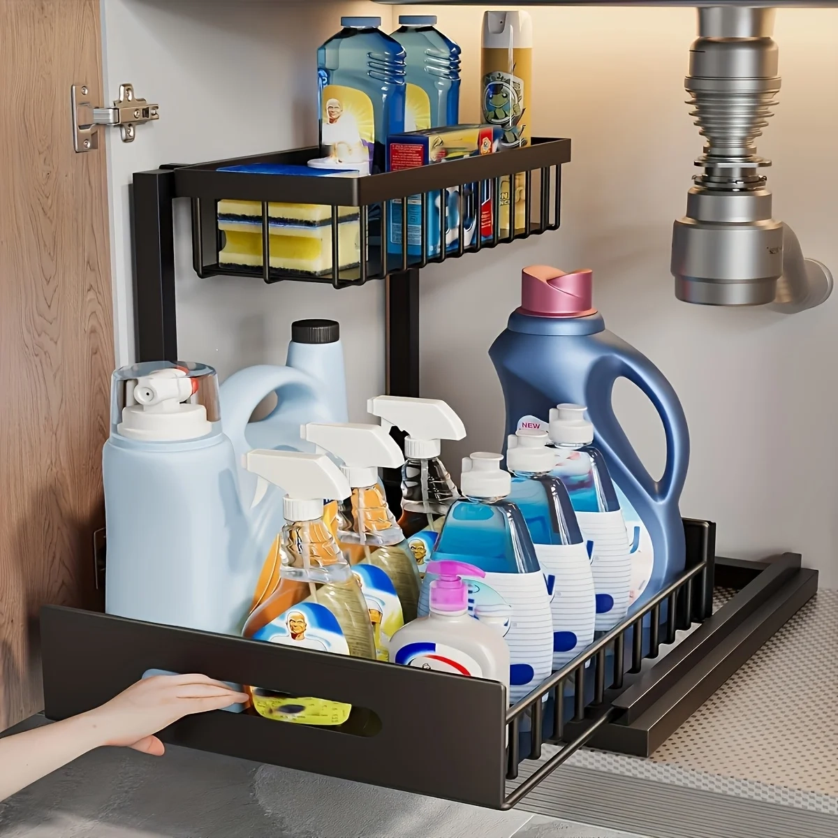 Sliding Under Sink Organizer Rack - Image 5