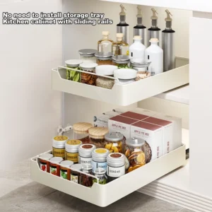 Pull-Out Cabinet Storage Rack