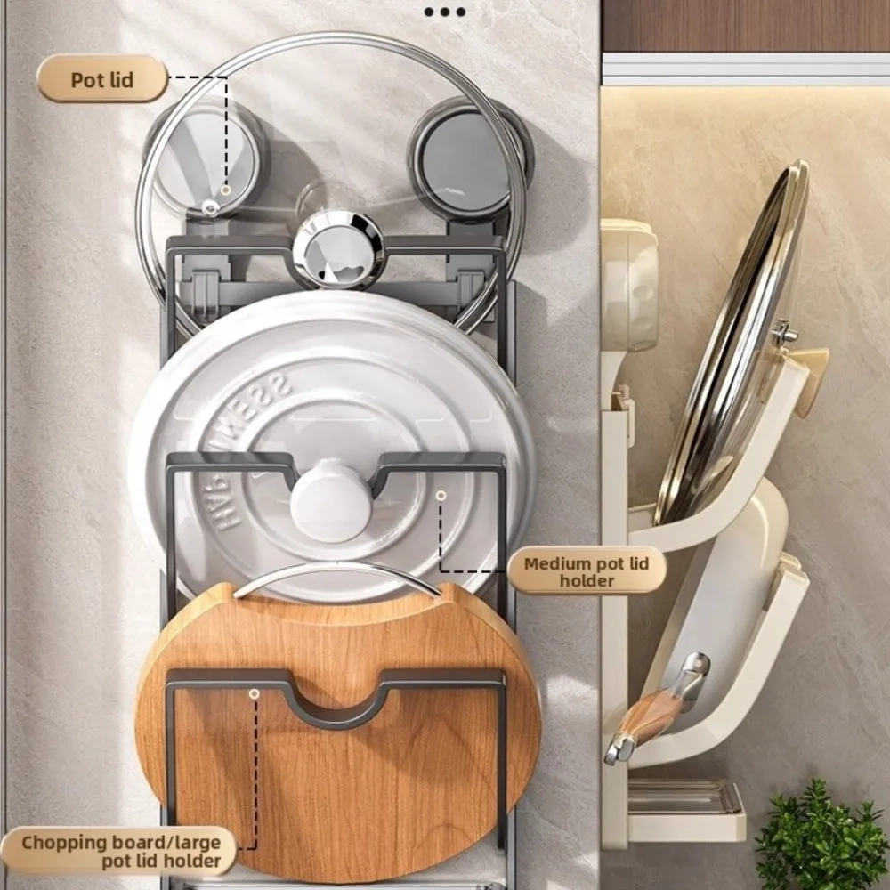Suction Cup Pot Lid Storage Rack - Image 5