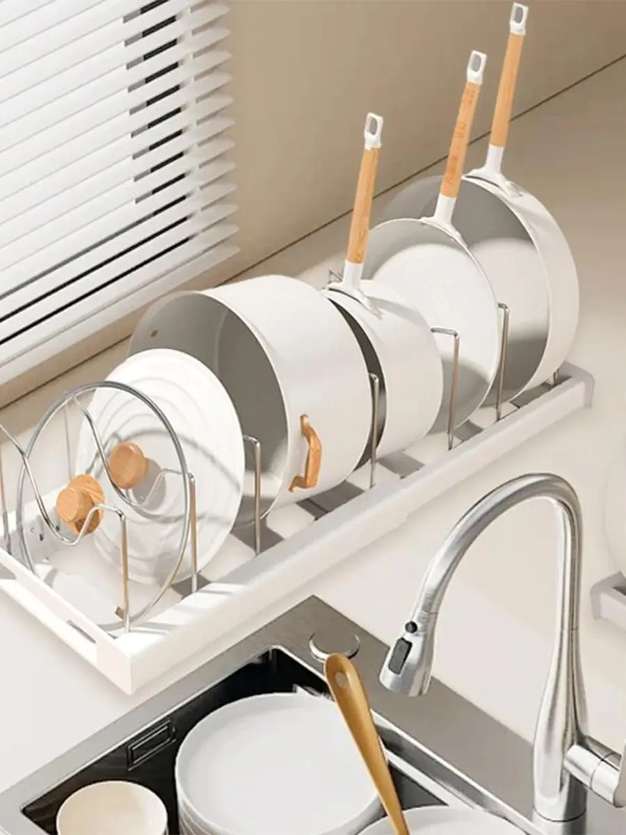 Expandable Pot and Pan Organizer Rack - Image 7