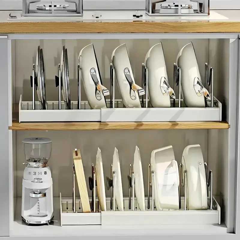 Expandable Pot and Pan Organizer Rack - Image 2