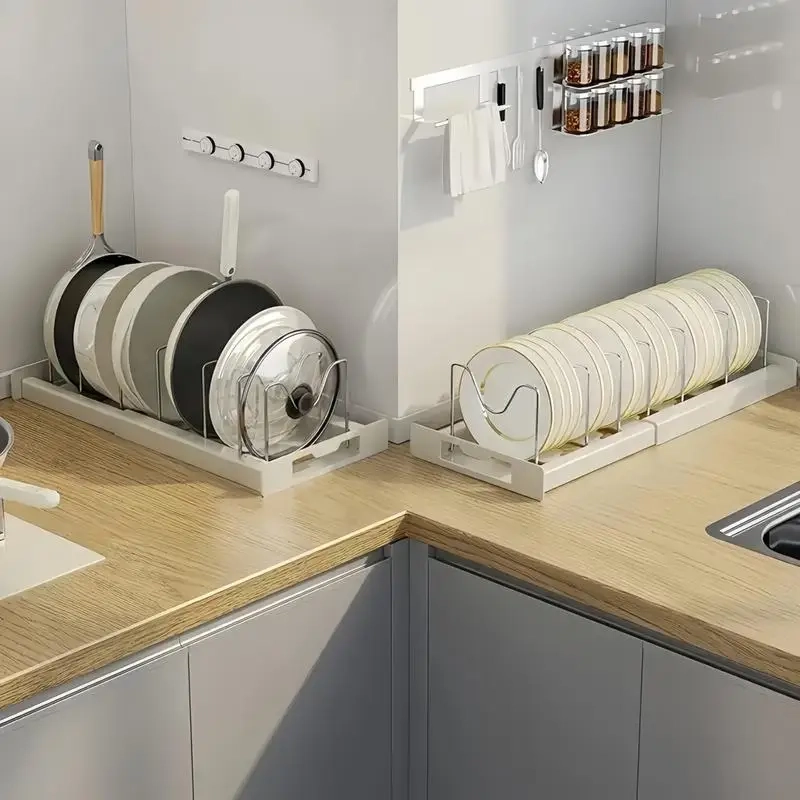 Expandable Pot and Pan Organizer Rack - Image 3