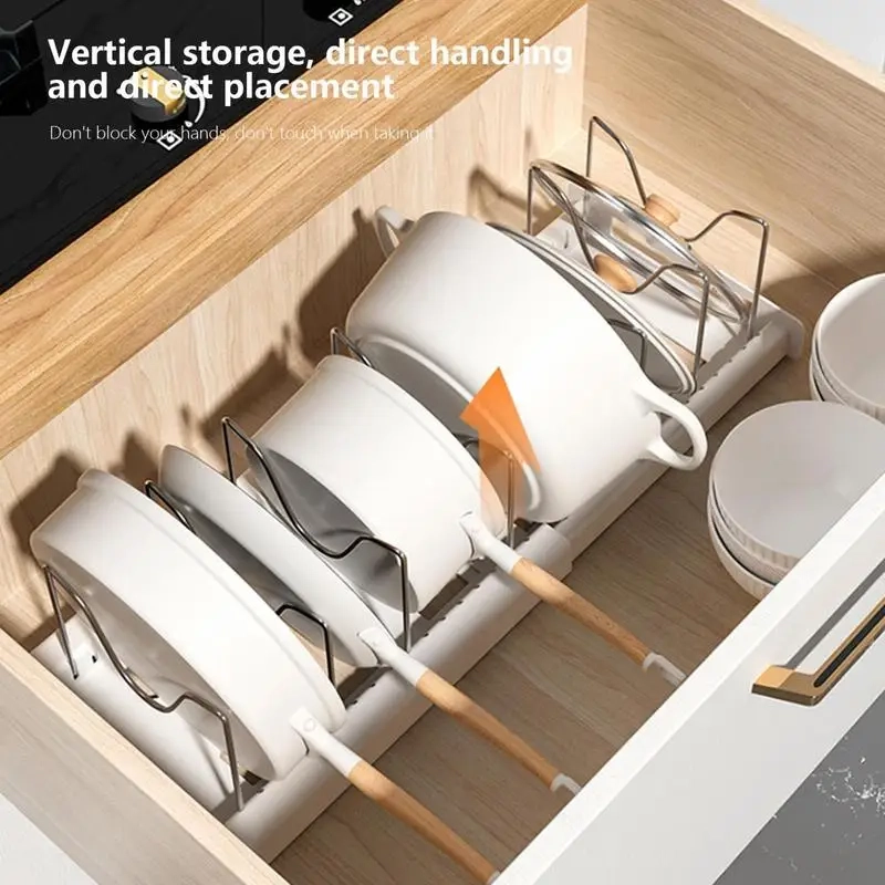 Expandable Pot and Pan Organizer Rack - Image 4