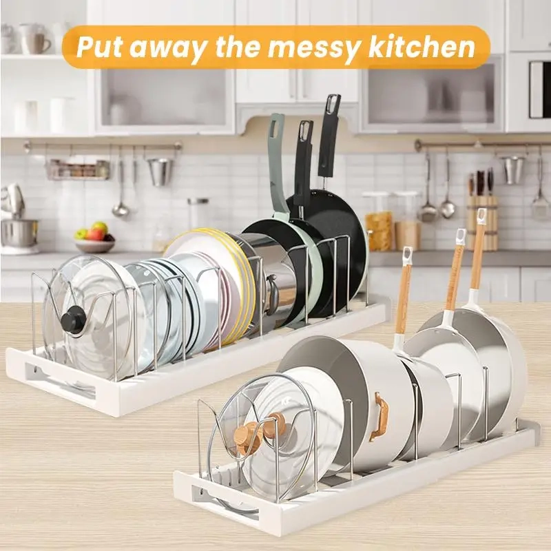 Expandable Pot and Pan Organizer Rack - Image 5