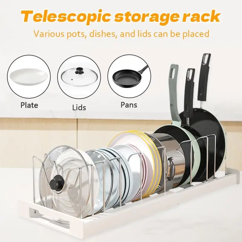 Expandable Pot and Pan Organizer Rack - Image 6