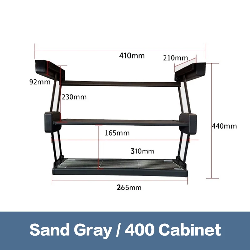 Pull-Down Under Cabinet Storage Rack - Image 7