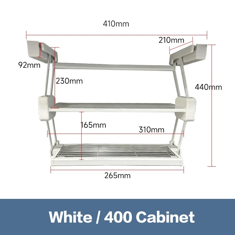 Pull-Down Under Cabinet Storage Rack - Image 8