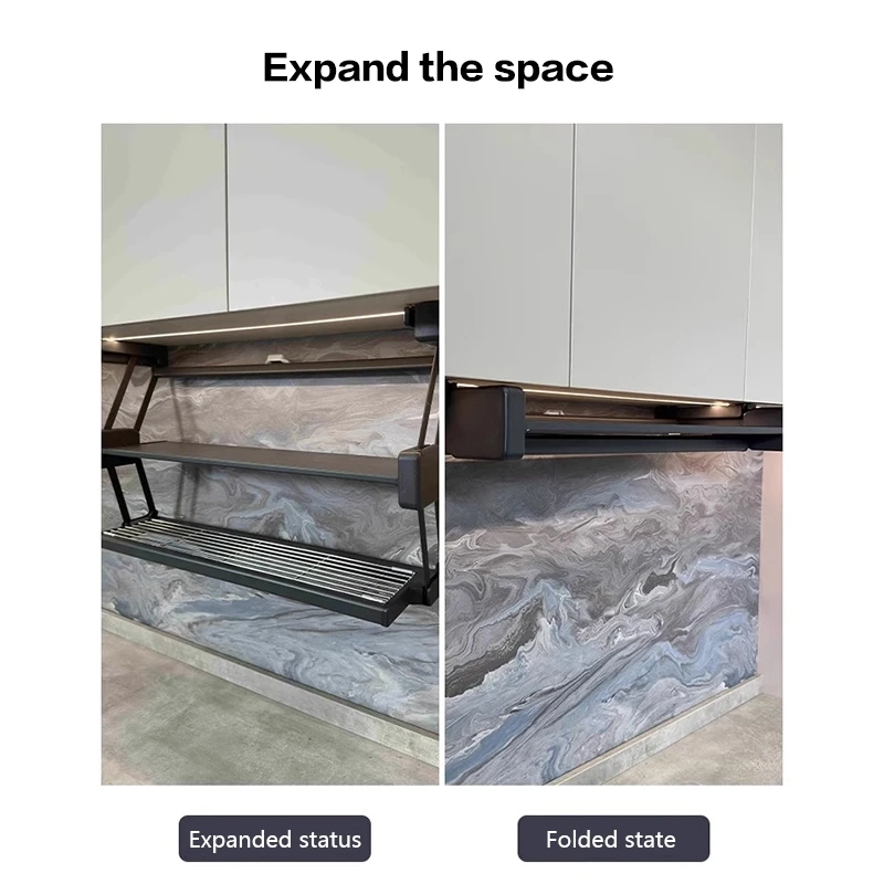 Pull-Down Under Cabinet Storage Rack - Image 5