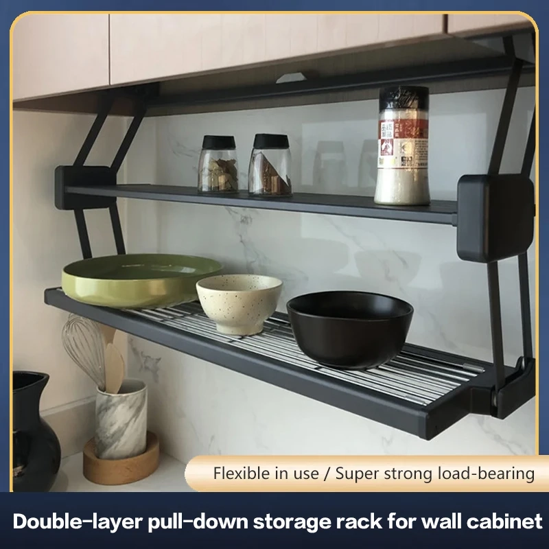 Pull-Down Under Cabinet Storage Rack